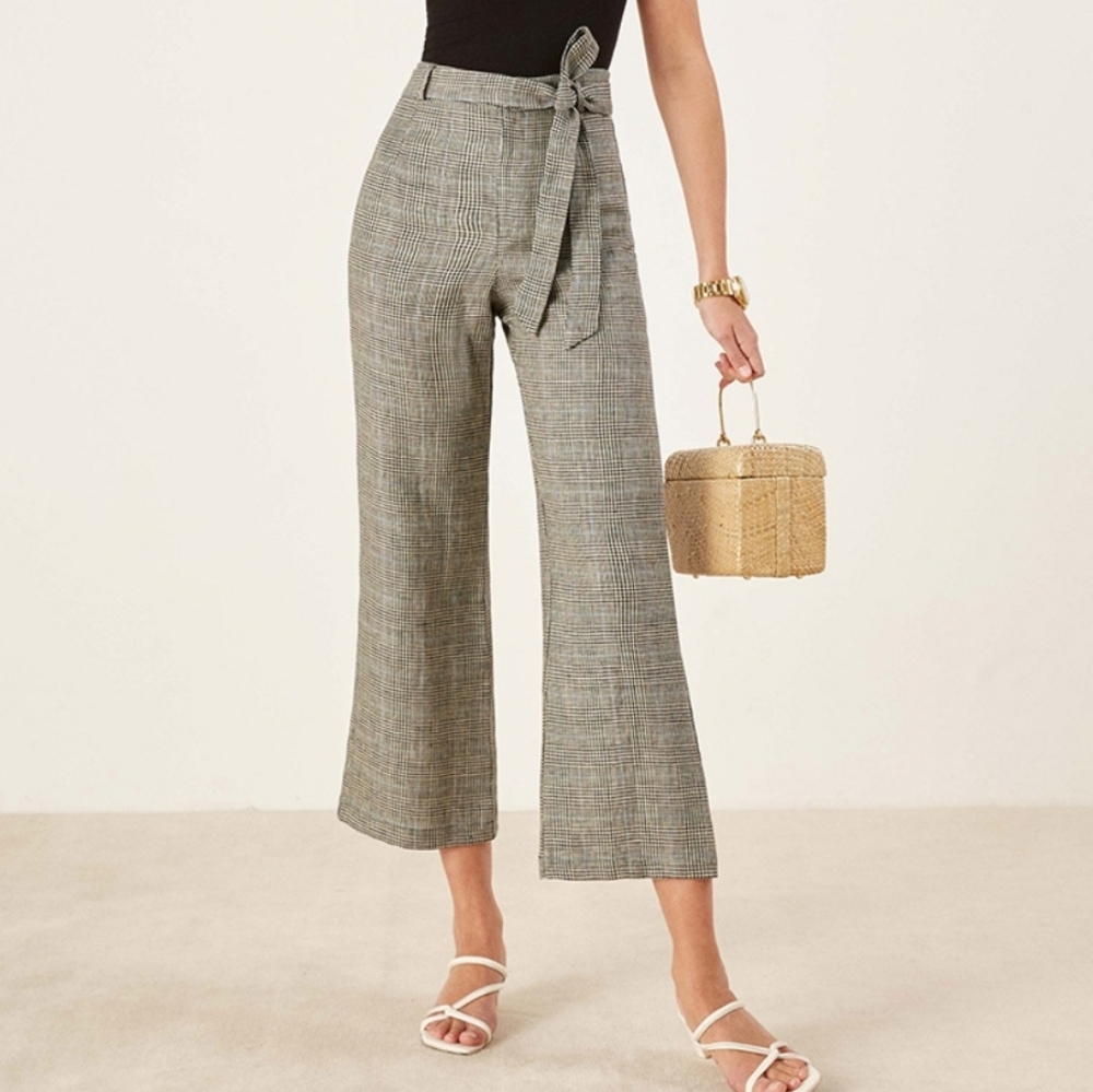 Reformation Savlor Pant in Canterbury Plaid sz 10